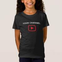 Modern Custom YouTube Channel Black Jersey Kids