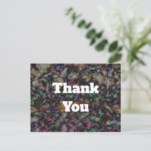 Modern Customer Appreciation Thank You Postcard (Standing Front)