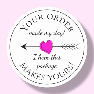 Modern Customer Order Thank you Labels