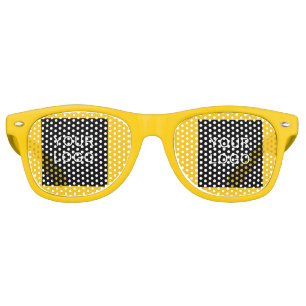Modern Customisable Business Company Logo Yellow Retro Sunglasses