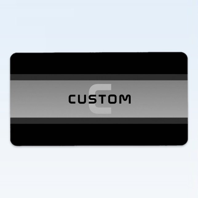 Modern Customisable Layered Text | Black & Grey Label (Creator Uploaded)