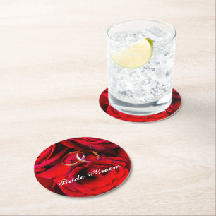 Modern Customisable Wedding design coasters