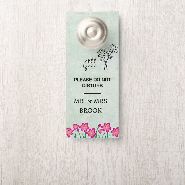 Modern Customise Do Not Disturb Door Hanger (On Knob)