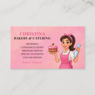 Modern Cute Bakery Business Card