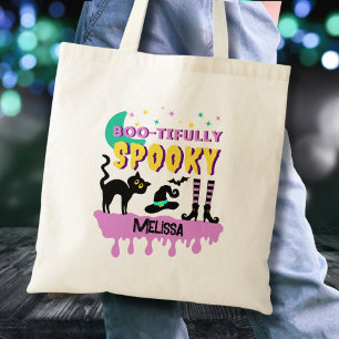 Modern Cute Boo-tifully Spooky Tote Bag