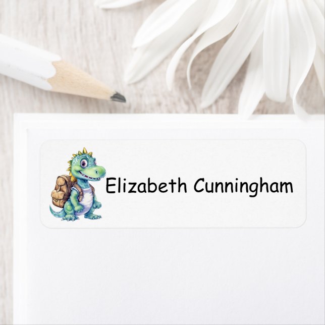 Modern Cute Dinosaur Add Your Name Kids (Insitu)