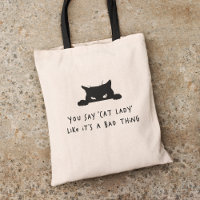 Modern Cute Fun Cat Lady Cat Mum