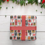 Modern Cute Gift Wrapping Paper Sheet<br><div class="desc">Wrap your gifts with this modern matching christmas wrapping paper! Will make any present look trendy... </div>