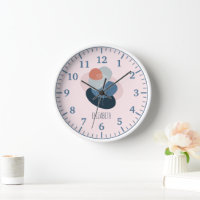 Modern Cute Girly Boho Holding Flower Art
