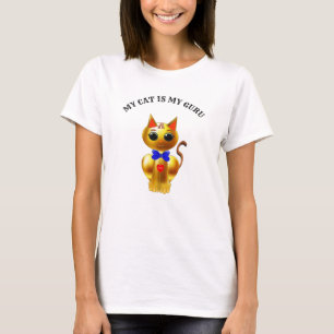 Modern Cute Golden Cat T-Shirt