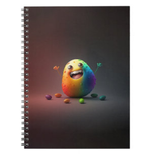 Modern Cute Happy Potato in the Garden Gift Notebook