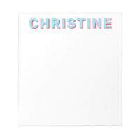 Modern Cute Light Sky Blue Bright Red Kids Teacher