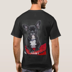Modern Cute Louie I  Black French Bulldog T-Shirt