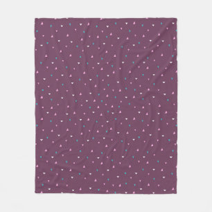 Modern cute pattern with triangles. Vintage illust Fleece Blanket