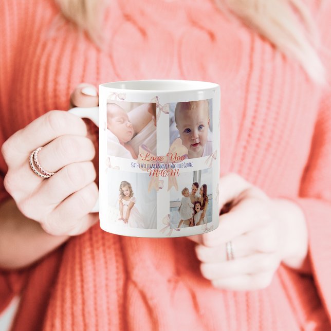 Modern Cute Photo We Love You Mum Mothers Day Coffee Mug (Creator Uploaded)