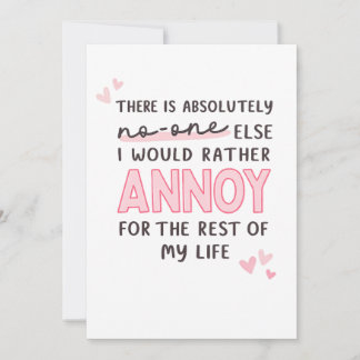 Modern Cute Pink Funny Relationship and family Invitation