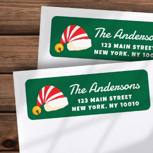 Modern Cute Santa Hats Custom Return Address