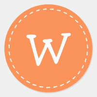 Modern Cute Simple Stitch Custom Monogram