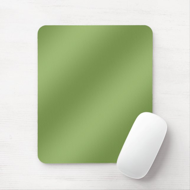 Modern cute Solid Green gradient Wave pattern Mouse Pad (With Mouse)
