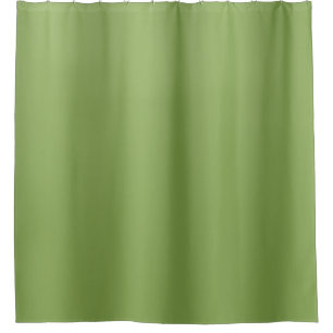 Modern cute Solid Green gradient Wave pattern Shower Curtain