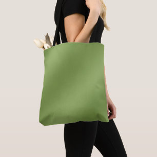 Modern cute Solid Green gradient Wave pattern Tote Bag