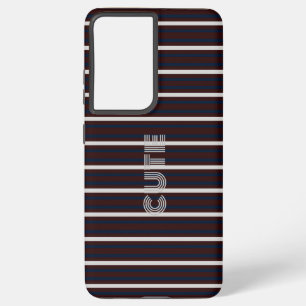 Modern Cute Striped  Samsung Galaxy Case
