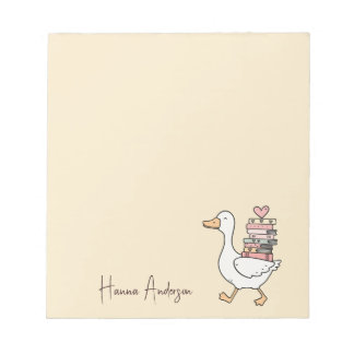 Modern Cute & Stylish Trendy Goose  Notepad