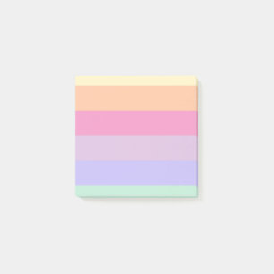 Modern Cute Template Custom Striped Rainbow Colour Post-it Notes
