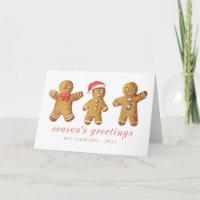 Modern Cute Watercolor Gingerbread Man