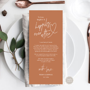 Modern cute, Wedding Place Setting Thank You Card