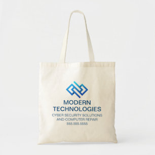 Modern Cyber Security Computer Technology Company Tote Bag