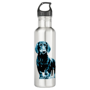 Modern dachshund design   710 ml water bottle