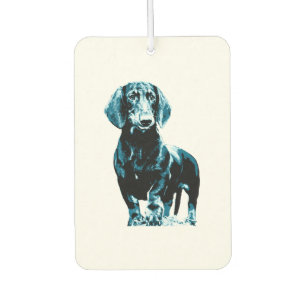 Modern dachshund design car air freshener