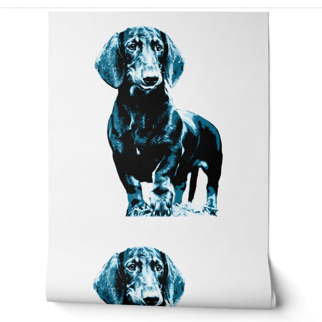 Modern dachshund design   wallpaper (Unrolling)