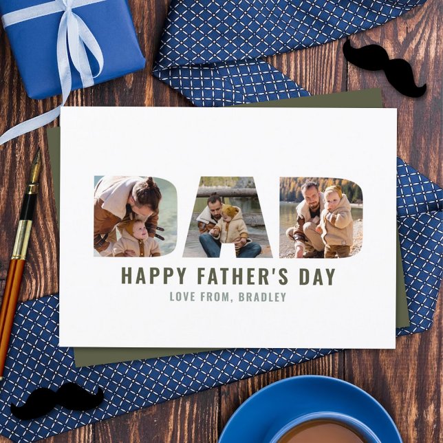 Modern "DAD" Cutout 3 Photo Father's Day (Creator Uploaded)