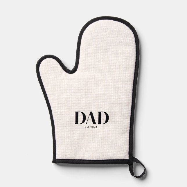 Modern Dad Established  Oven Mitt (Front)