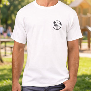 Modern Dad Established Simple Kids Names T-Shirt