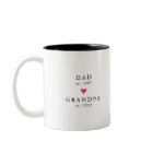 Modern Dad | Grandpa Year Est. Coffee Mug