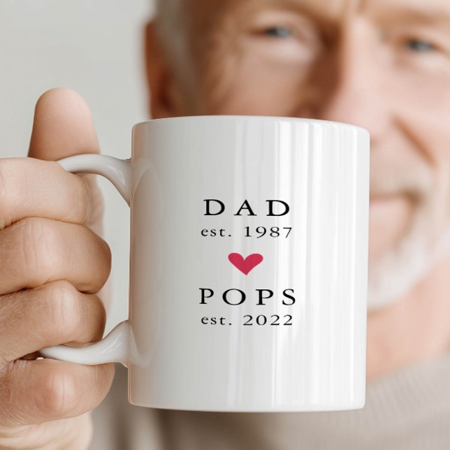 Modern Dad | Pops Year Est. Coffee Mug (Creator Uploaded)