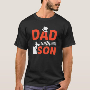 Modern Dad with Son Father's Day Daddy Papa T-Shirt