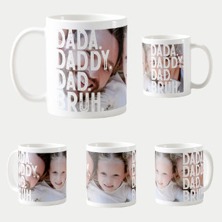 Modern DADA DADDY DAD BRUH BIG PHOTO FATHER'S DAY Coffee Mug
