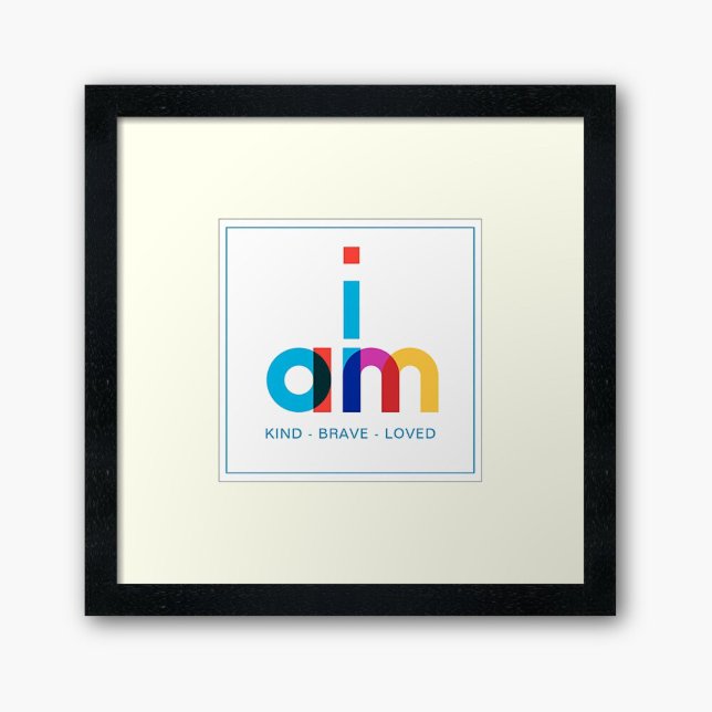 Modern Daily Affirmation Colourful Typography Poster (Creator Uploaded)