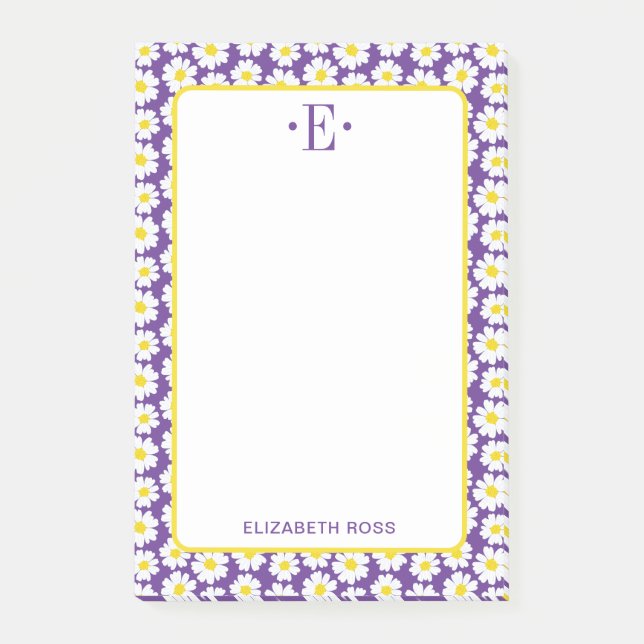 Modern Daisies Post-it Notes (Front)