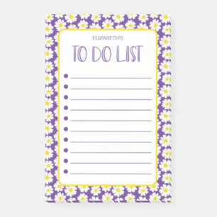 Modern Daisies To Do List Post-it Notes
