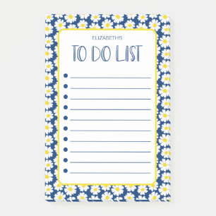 Modern Daisies To Do List Post-it Notes