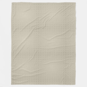 Modern Damask Elegant Design Beige Color Harmony Fleece Blanket