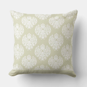 Modern Damask Pattern Pillow Tan Colour CH9
