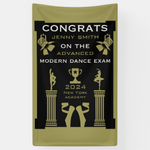 Modern Dance Congratulations Banner