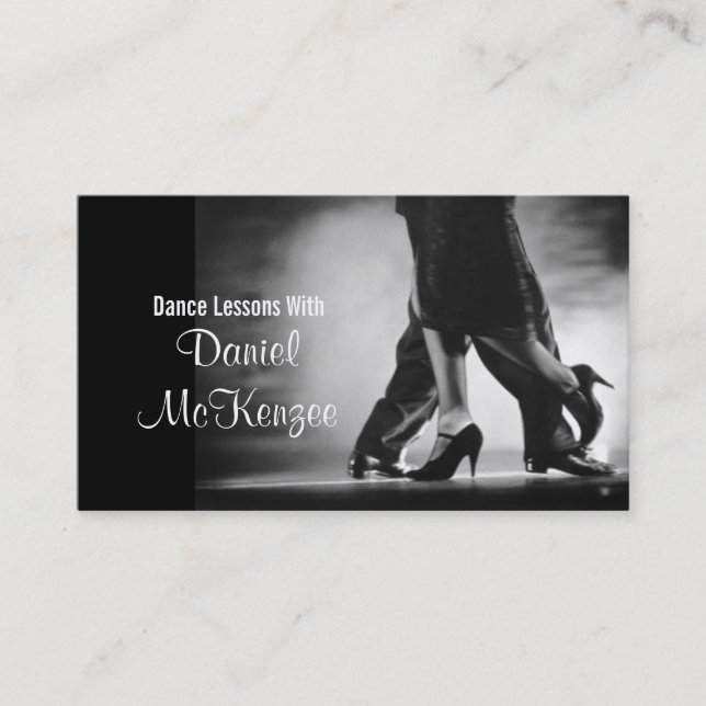Modern Dance Instructor Business Card (Front)