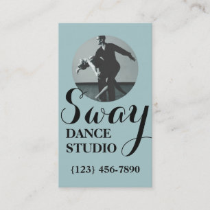 Modern Dance Lessons, Dance Studio Business Card